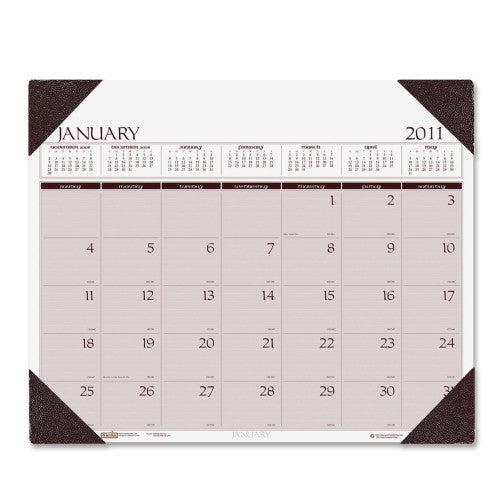 House of Doolittle Desk Pad,Executive,Refillable,12 Months,Jan-Dec,24"x19"