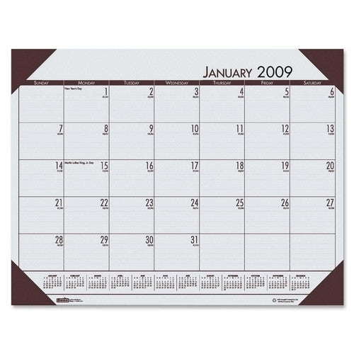 House of Doolittle Desk Pad, 12 Month, Jan-Dec, 22"x17", Gray