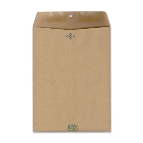 Esselte Pendaflex Corporation Clasp Envelopes, 60 lb., 9"x12", 110/BX, Natural Brown