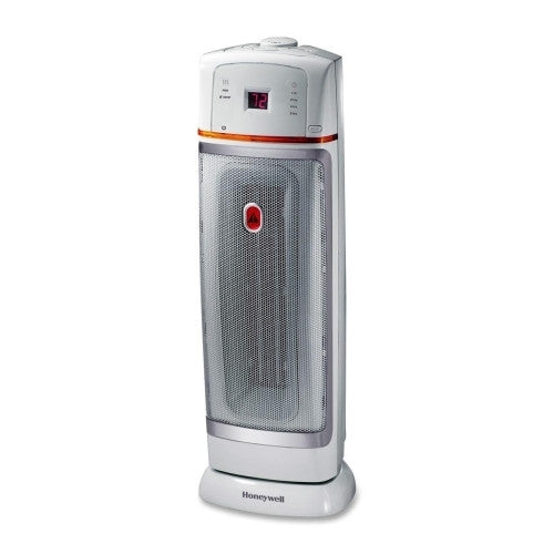 Honeywell Cool Touch Ceramic Oscillating Tower Heater,8-1/2"x8"x22",WE