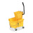 Genuine Joe Mop Bucket Wringer Combo, 3" Casters, 26 qt., Yellow