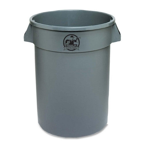 Genuine Joe Trash Containers, Heavy-duty, 32 Gallo