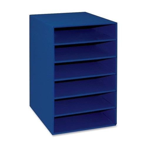 Pacon Corporation 6-Shelf Organizer, 13-1/2"x12"x17-3/4", Blue