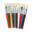 Chenille Kraft Company Paint Brushes,Natural Bristles,Flat,7-1/2" Hdle,10/ST,Asst.