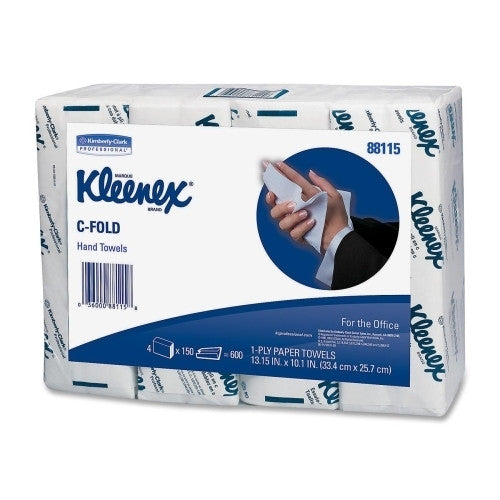 Kimberly-Clark C-Fold Towels,10-1/10"x13-1/4",150 Sh/Bundle,4 Bundles/PK,WE