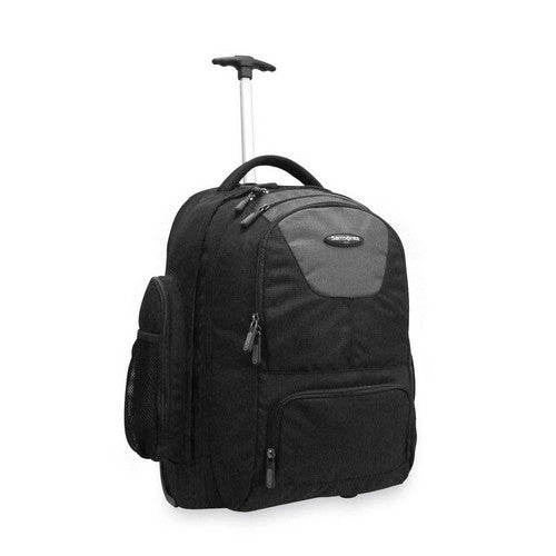 Samsonite Corporation Wheeled Backpack,w/Organizational Pockets,14"x8"x21",Black