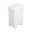 Safco Products Company Plastic Receptacle,Step-On,4 Gallon,12"x10"x15",White