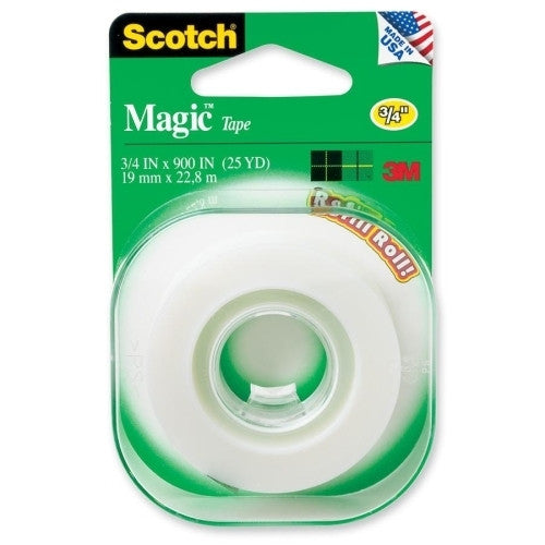 3M Commercial Office Supply Div. Magic Tape, 3/4"x500", Clear