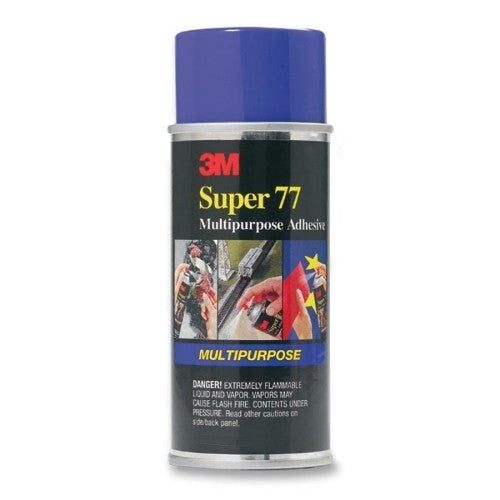 3M Commercial Office Supply Div. Super 77 Adhesive Spray, Aerosol, 6 oz, Clear