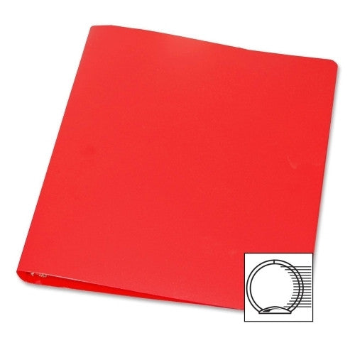 Samsill Corporation 3-Ring Binder,28 Gauge Poly,1" Capacity,11"x8-1/2",Red