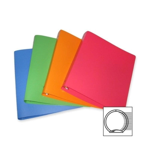 Samsill Corporation Poly Binder ,1" Capacity, 12/CT, Assorted