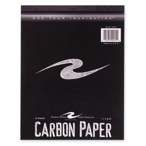 Roaring Spring Paper Products Carbon Paper Tablet, 1-1/2"x11", 10/PK,