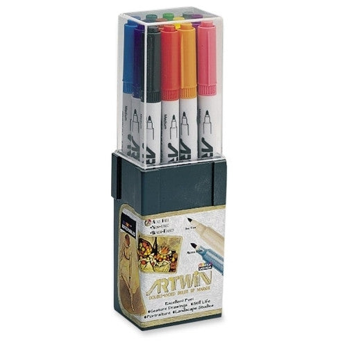 Uchida of America Double-Tip Marker,Medium/Fine Points,Water-Base Ink,Assorted