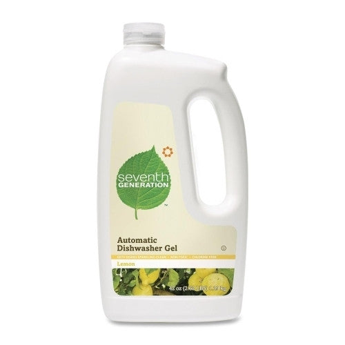 Seventh Generation Dishwasher Gel, 42 oz., Non-Toxic, Lemon