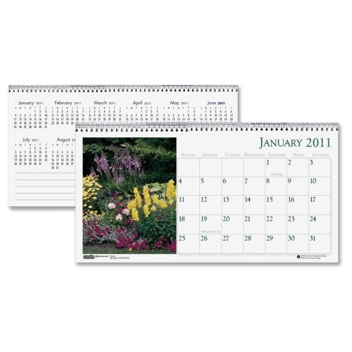 House of Doolittle Tent Calendar,Desktop,"Garden",12 Month,Jan-Dec,8-1/2"x4-1/2"