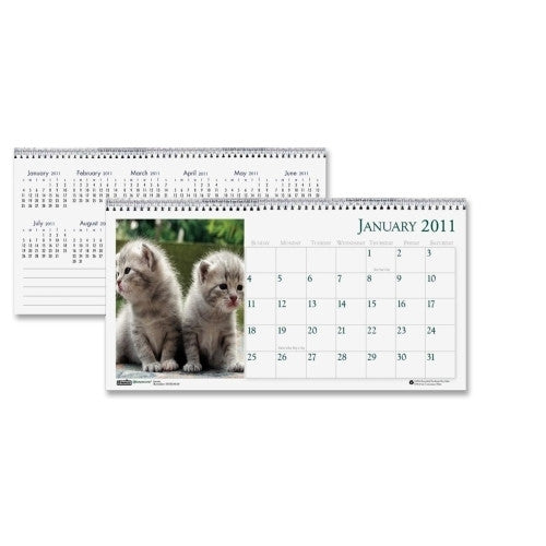 House of Doolittle Tent Calendar,Desktop,"Kittens",12 Month,Jan-Dec,8-1/2"x4-1/2"