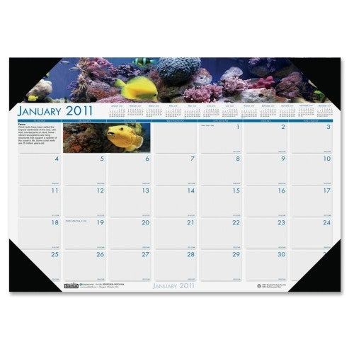 House of Doolittle Desk Pad,"Panoramic Photo,"12 Months,Jan-Dec,18-1/2"x13"