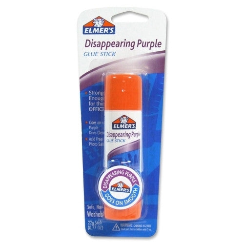 Elmer's Products Inc Glue Sticks, .77 oz., Purple Dries Clear