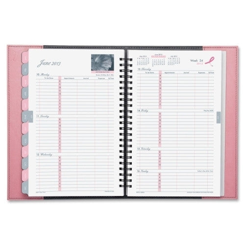 Weekly Planner, Jan-Dec, Journal- Pink/Gray