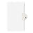 Kleer-Fax, Inc. Index Dividers,"Q",Side Tab,1/26 Cut,11"x8-1/2",25/ST,WE