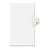 Kleer-Fax, Inc. Index Dividers,"U",Side Tab,1/26 Cut,11"x8-1/2",25/ST,WE