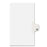 Kleer-Fax, Inc. Index Dividers,"W",Side Tab,1/26 Cut,11"x8-1/2",25/ST,WE