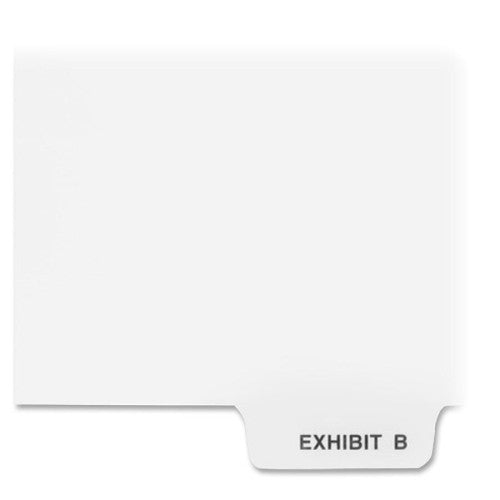 Kleer-Fax, Inc. Index Dividers,Bottom Tabs,"Exhibit B",Letter,25/PK,WE