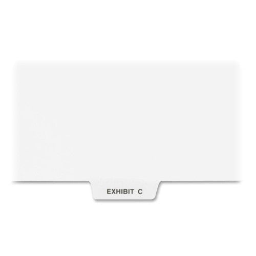 Kleer-Fax, Inc. Index Dividers,Bottom Tabs,"Exhibit C",Letter,25/PK,WE