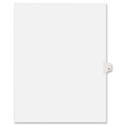 Kleer-Fax, Inc. Index Dividers,Letter O,1/26 Cut,Side Tabs,Letter,25/PK,WE