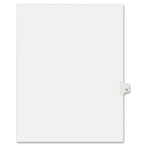 Kleer-Fax, Inc. Index Dividers,Letter Q,1/26 Cut,Side Tabs,Letter,25/PK,WE