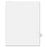 Kleer-Fax, Inc. Index Dividers,Letter U,1/26 Cut,Side Tabs,Letter,25/PK,WE