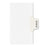 Kleer-Fax, Inc. Index Dividers,"Exhibit E",Side Tabs,1/10 Cut,25/PK,White