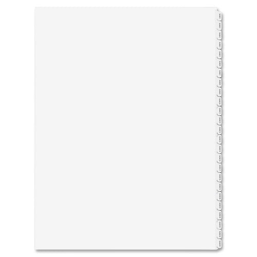 Kleer-Fax, Inc. Index Dividers,Exhibit 1-25,Side-Tab,Letter,1/10 Cut,White