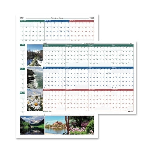 House of Doolittle Wall Calendar,"Earthscapes",Laminated,12 Month,Jan-Dec,32"x48"