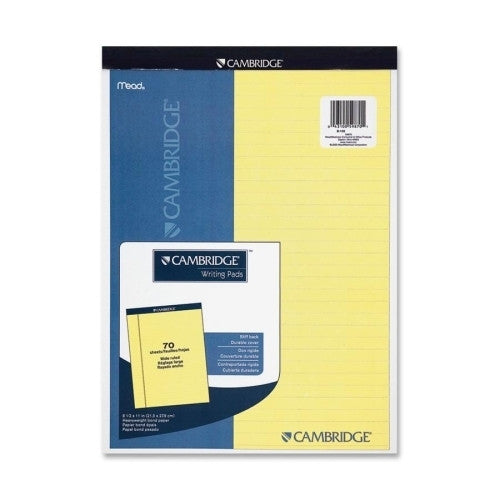 Mead Legal Pad, Legal Rule, 70 Sheets, 8-1/2"x11", Canary