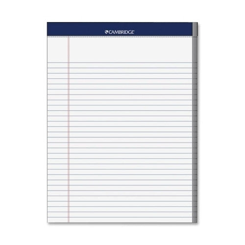 Mead Legal Pad, College Rule, 70 Sheets, 8-1/2"x11", White