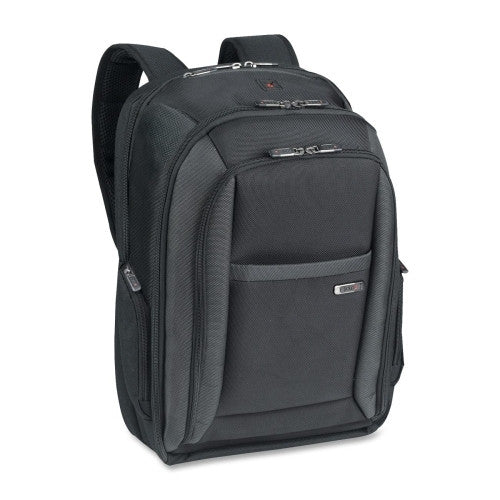 US Luggage Laptop Backpack,Holds 16" Laptops,13-3/4"x6-1/2"x17-3/4",BK