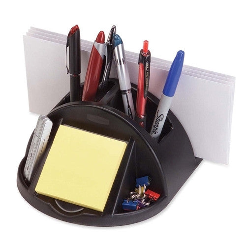 Rubbermaid Desk Director, 6-Compartments, 5-1/4"x5-7/8"x5-1/8, Black