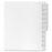 Kleer-Fax, Inc. Index Dividers,Exhibit A-Z,Letter,Side Tab,1/10 Cut,White