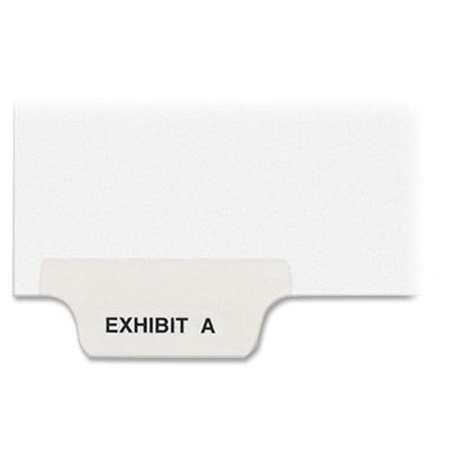 Kleer-Fax, Inc. Legal Divider,Exhibit A,Letter,Bottom Tab,1/6 Cut,White