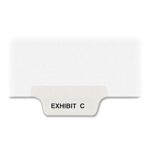 Kleer-Fax, Inc. Legal Divider,Exhibit C,Letter,Bottom Tab,1/6 Cut,White