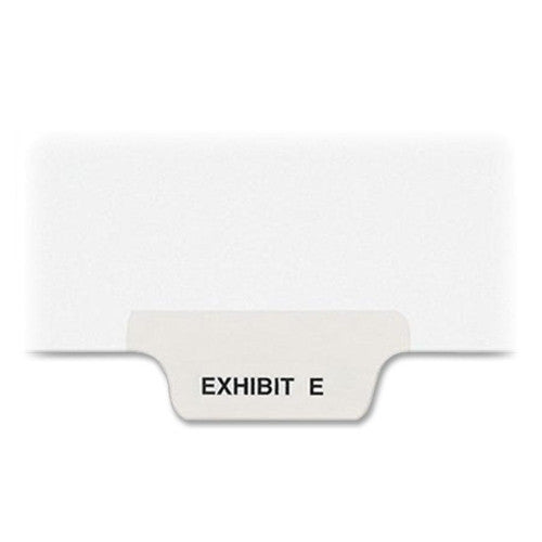 Kleer-Fax, Inc. Legal Divider,Exhibit E,Letter,Bottom Tab,1/6 Cut,White