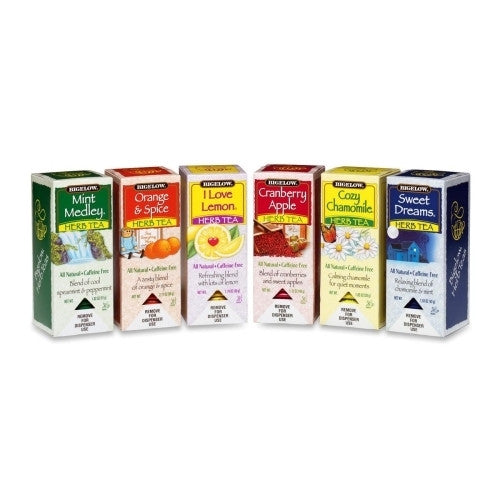 Bigelow Tea Company Herbal Teas, 6/CT, Assorted Flavors