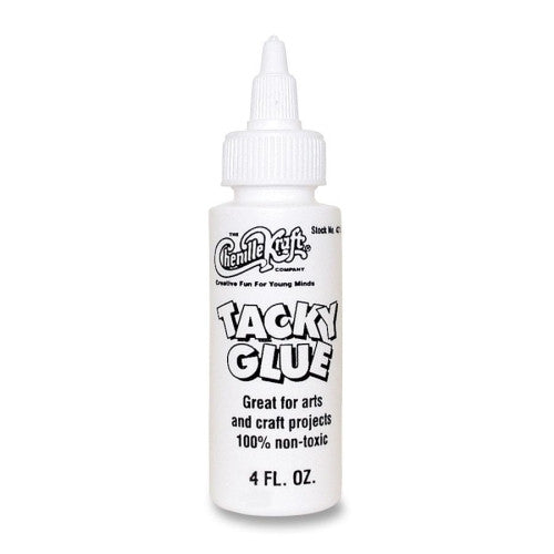 Chenille Kraft Company Tacky Glue, Fast Drying, 4 oz., Clear