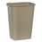 Rubbermaid Commercial Products Rectangular Wastebasket,41-1/4 Qt,11"x15-1/4"x20",BG