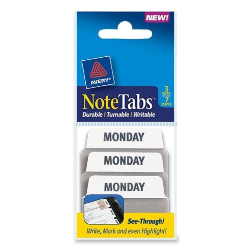 Avery Consumer Products Traditional Tab/Preprinted, 2"x1-1/2", 21/PK, WE/TPA