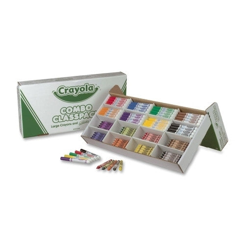 Crayola Crayons/Marker Combo,Washable,12