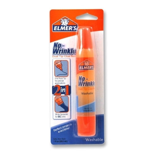 Elmer's Products Inc Glue Pen, Fine/Wide Tips, Washable, Nontoxic, 1 fl.oz.