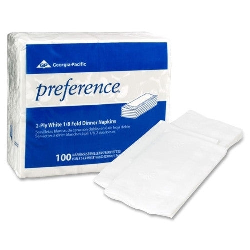 Georgia Pacific Dinner/Beverage Napkins,2-Ply,15"x