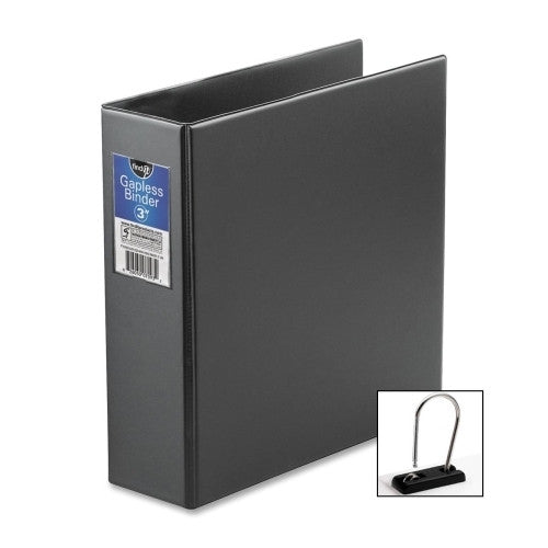 Ideastream Products Gapless Binder, Non-View, 3" Cap, 11"x8-1/2", Black